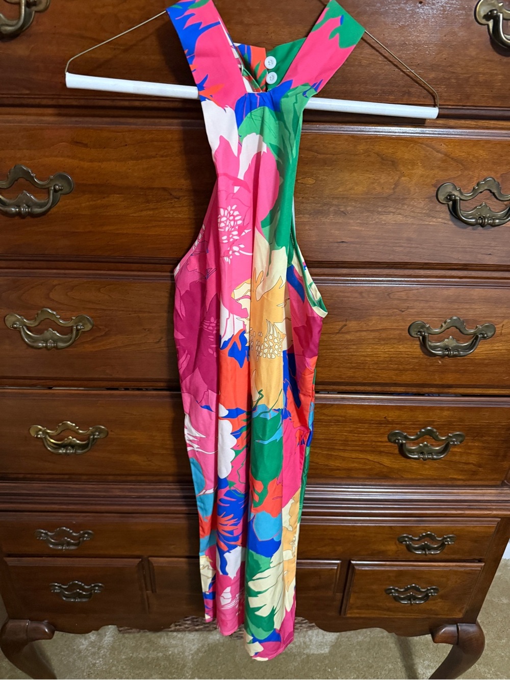 Vibrant Multi-Color Floral Maxi Dress